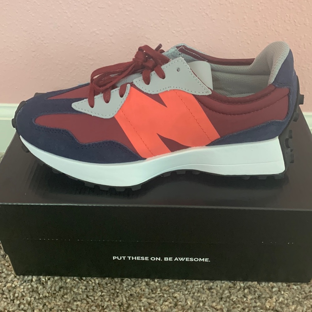 NIB Figs New Balance Burgundy Hot Coral Tennis Shoes